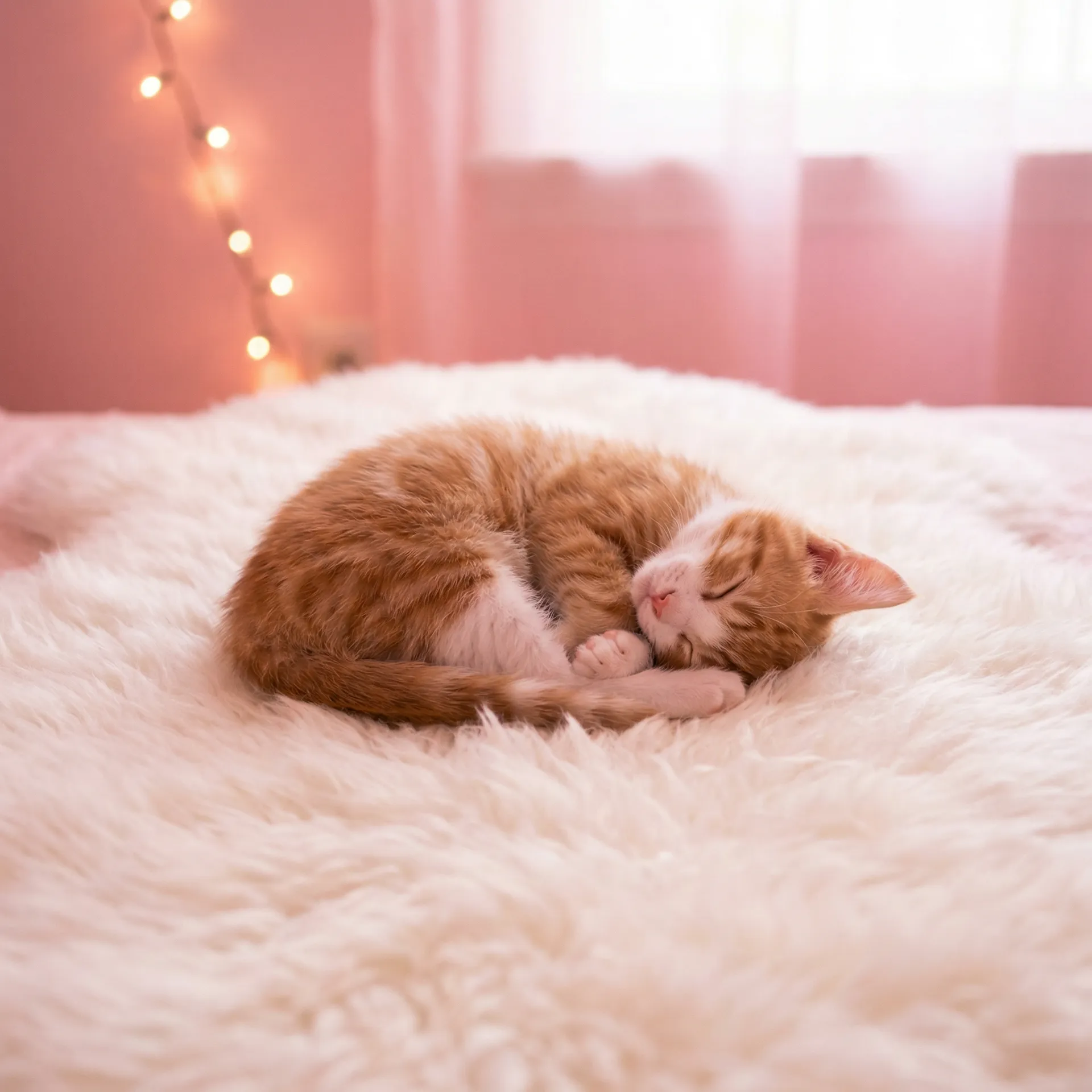 小猫蜷成一团入睡 - 小科科APP软件下载安装