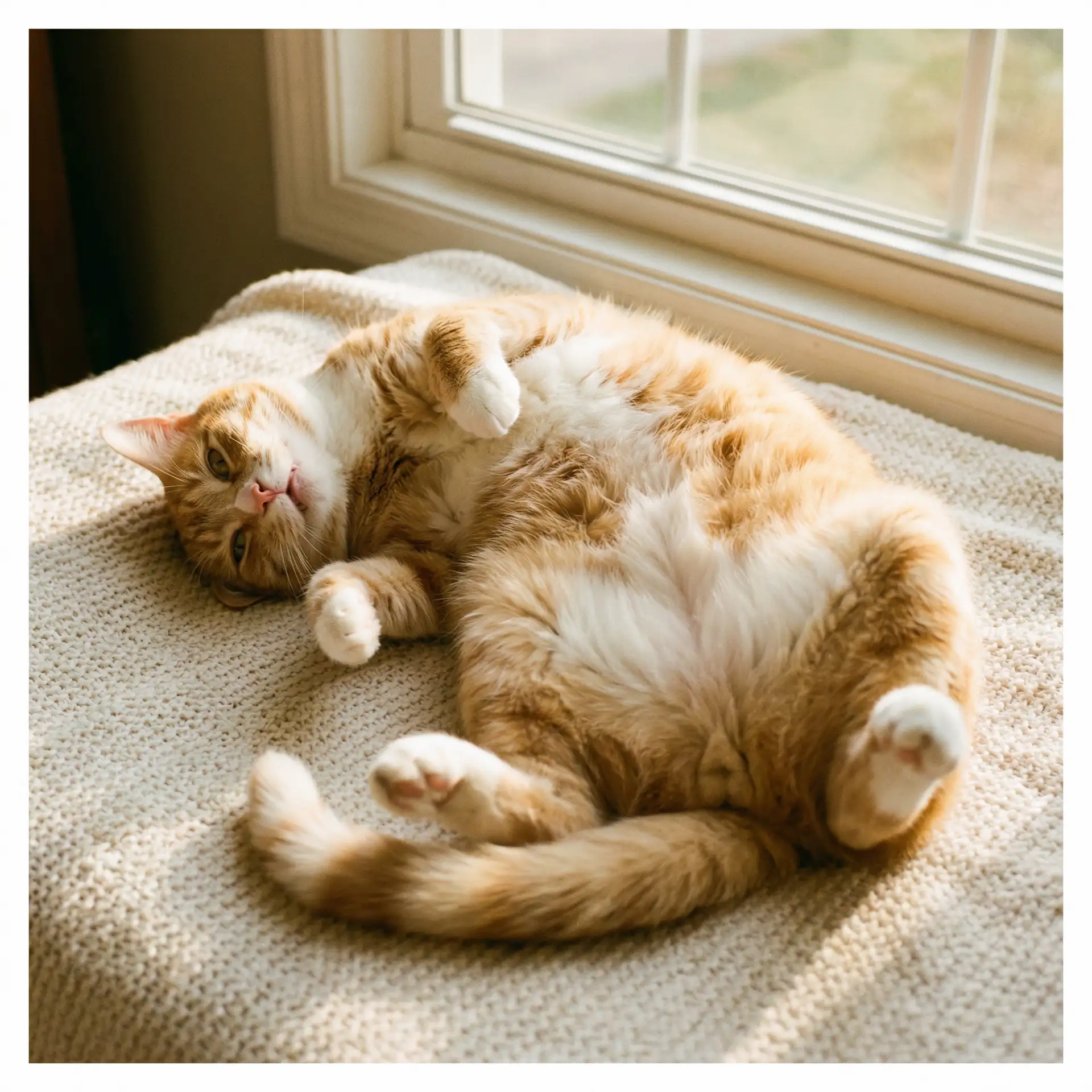 猫咪仰躺露出肚皮 - 小科科APP软件下载安装